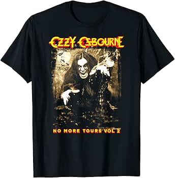 Ozzy Osbourne オジーオズボーン　ノーモアツアーズ2 Tシャツ Amazon | Ozzy Osbourne – No More Tours 2 Tシャツ | Tシャツ